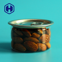 Mini boîtes de conserve en plastique transparent PET de 100 ml 3,5 g étanches sans BPA à ouverture facile pour herbes sèches, aliments en conserve pour collations