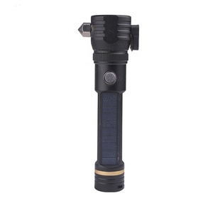 Wason Nhôm Công Suất Cao Năng Lượng Mặt Trời Có Thể Sạc Lại Ngoài Trời Survival Hoặc Xe Cứu Hộ Kit Cửa Sổ Búa LED Đèn Pin Với La Bàn - Product Image 4