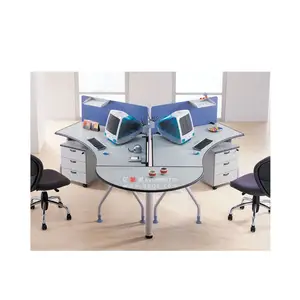 Schul büromöbel Metall Ergonomisch Modern Round Executive Schreibtisch und Stühle für Lehrer
