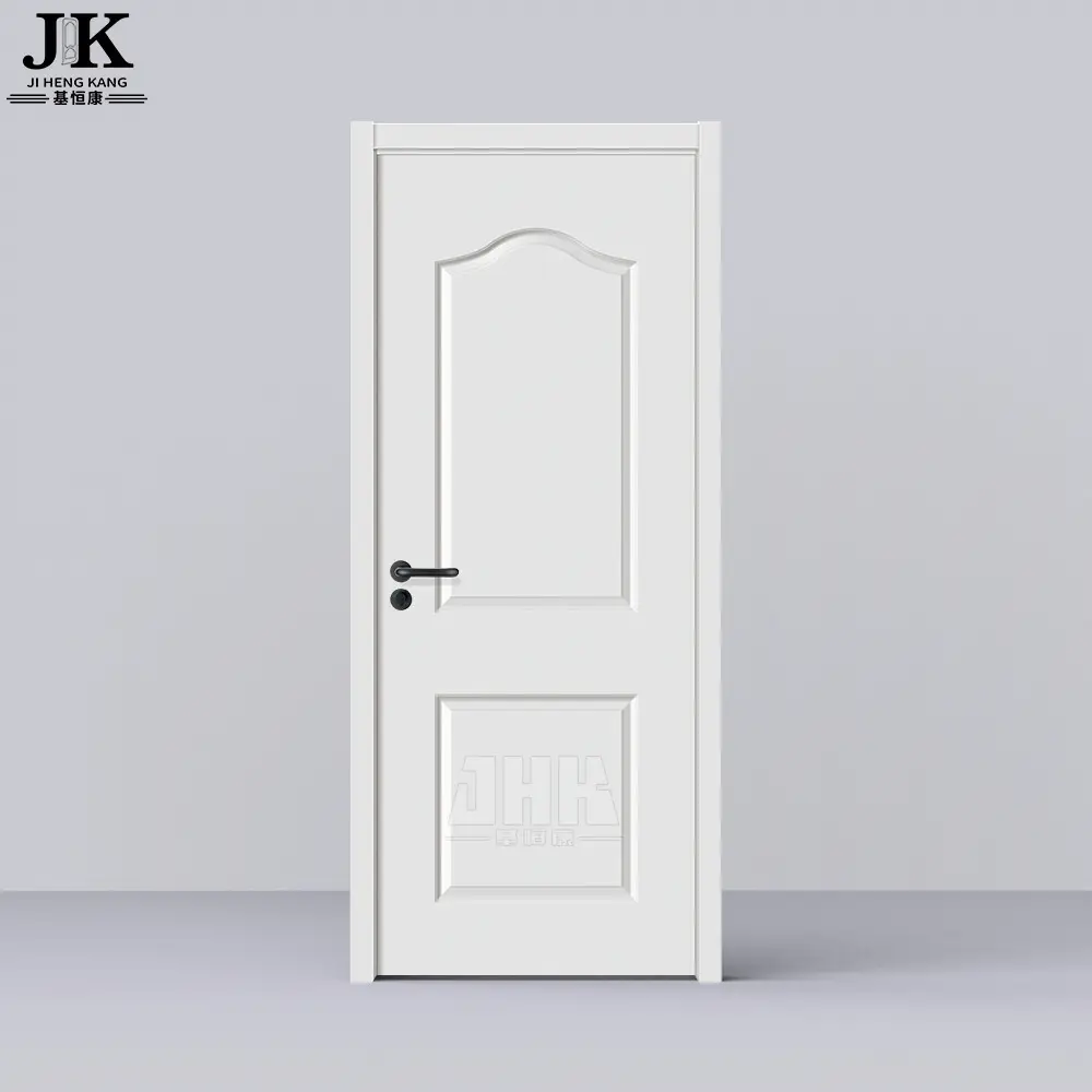 JHK MDF Interior HDF puerta moldeada Puerta de imprimación blanca