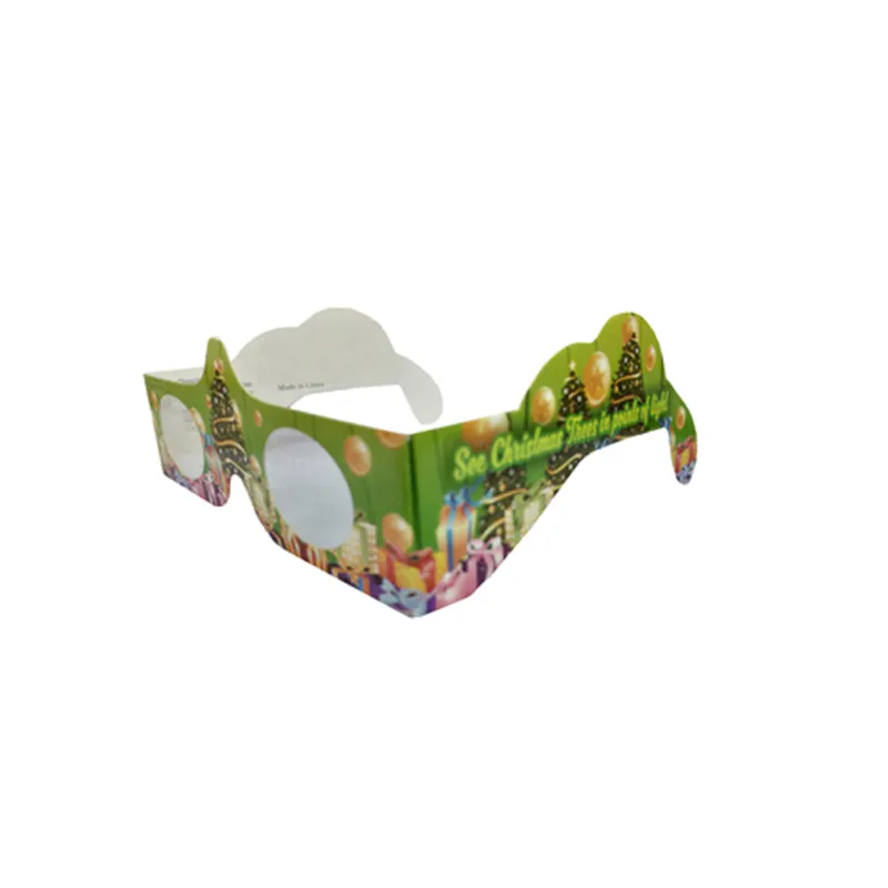 2024 рождественские дифракционные очки с 3D-печатью по индивидуальному заказу