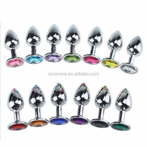 Petit <span class=keywords><strong>Plug</strong></span> Anal en Métal pour Femmes et Hommes, Jouets Sexuels Érotiques, Bouchons Anaux en Acier Inoxydable + Bijoux en Cristal, Perles Anales pour Adultes, Produit pour l'Anus - Product Image 2