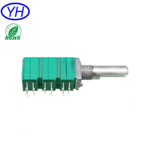 Film de carbone personnalisé 9mm 6 gang 18 broches b502 b103 potentiomètre rotatif avec certification ROHS - Product Image 3