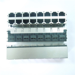 2X8 Multi-port Rj45 Réseau Connecteur Bouclier 8Pin Modulaire Prise EMI - Product Image 1
