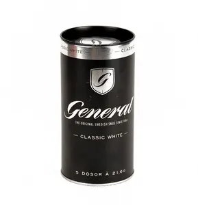 [20 years supplier]Factory custom tea packaging tin round matt black airtight tea tin