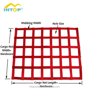 Nylon material cargo safety nets for trailers