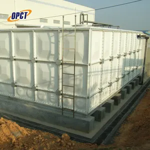 Tanques de armazenamento isolados painel de fibra de vidro smc 10m3, tanques de água