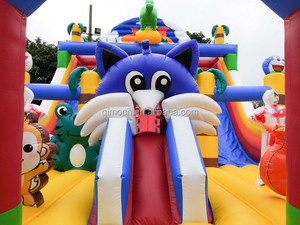 <span class=keywords><strong>Gran</strong></span> <span class=keywords><strong>castillo</strong></span> hinchable patio diversión diapositiva inflable constructor tierra gorila dinosaurio inflable trampolín de China - Product Image 4