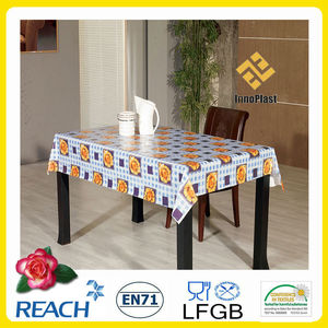Nappe de <span class=keywords><strong>table</strong></span> jetables 3 coureur./pvc <span class=keywords><strong>chemin</strong></span> de <span class=keywords><strong>table</strong></span> non tissé avec film transparent surface backing+ - Product Image 2