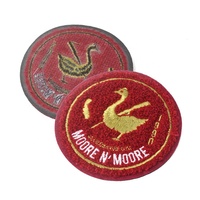 Vêtements et Accessoires de Traitement de Gros Logo Personnalisé en Vrac Tissu Chenille Crest Patches Badges Avec Repassage sur