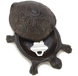 Quà Tặng & Trang Trí Sân Vườn Trang Trí Rùa <span class=keywords><strong>Cast</strong></span> Iron Key Hider Stone - Product Image 1