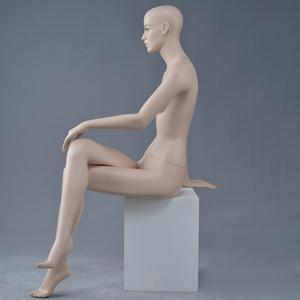 Sexy posant peau comme la fiber de verre moderne unique <span class=keywords><strong>veuve</strong></span> affichage pas cher mannequin assis féminin - Product Image 3