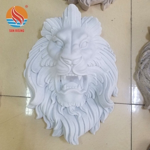 Sculpture d'animal <span class=keywords><strong>en</strong></span> <span class=keywords><strong>pierre</strong></span> décorative pour la maison, <span class=keywords><strong>statue</strong></span> <span class=keywords><strong>de</strong></span> tête <span class=keywords><strong>de</strong></span> <span class=keywords><strong>lion</strong></span> <span class=keywords><strong>en</strong></span> marbre blanc - Product Image 3