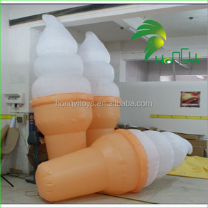 Cône de glace gonflable <span class=keywords><strong>en</strong></span> plein air, 1 pièce, pour publicité extérieure - Product Image 1