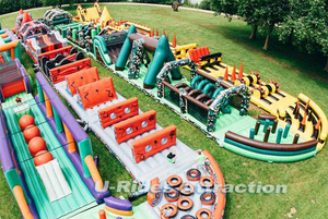 Su misura Bestia Corsa Ad Ostacoli Gonfiabile 5 k Folle Ostacolo Sport Adulti Giochi - Product Image 3