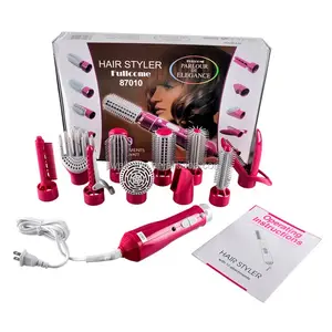 Hot Selling Professionele Hot Air Brush Thuis Familie Gebruik 10 In 1 Freeze Blow Salon Föhn Borstel