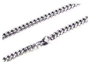 LTC121 Commercio All'ingrosso su ordinazione 3 millimetri 5 millimetri 7 millimetri nero oro argento riempito cubano in acciaio inox catena a maglia per gli uomini di gioielli - Product Image 2
