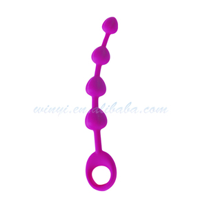 100% matériaux de Silicone Anal boule anale jouets pour hommes jolie amour perles Anal Sex Toy produit - Product Image 2