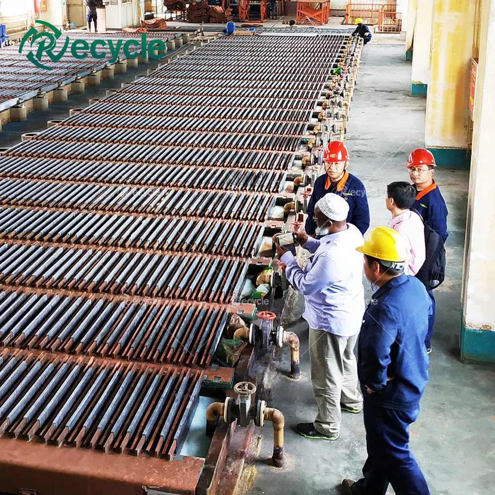 Sucata De Cobre Catodo de cobre Que Faz A Planta Da Máquina De Refino