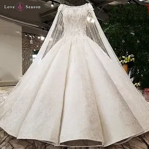 فستان زفاف رسمي طويل أنيق للفتيات من jancender LS96410