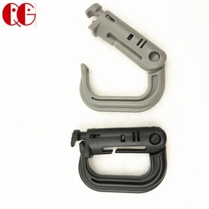 D bahar kanca taktik kilitleme D halka plastik karabina sırt çantası Molle kanca klip dokuma sapanlar çanta için hızlı kilit - Product Image 5