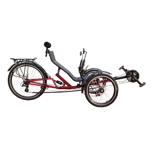 Livraison gratuite ZZMERCK pliant 3 roues vélos couché Trike avec suspension arrière - Product Image 3
