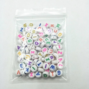 도매 알파벳 비즈 스퀘어 큐브 편지 비즈 보석 만들기 - Product Image 3