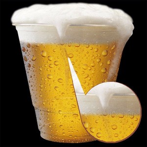 แก้วไวน์แบบใช้แล้วทิ้งที่เป็นมิตรกับสิ่งแวดล้อม ทำจาก PLA สำหรับเครื่องดื่มเย็น เช่น เบียร์  ย่อยสลายได้ทางชีวภาพ บรรจุภัณฑ์พลาสติก PBAT แบบพลาสติกใส  บรรจุภัณฑ์พลาสติกสำหรับผลิตภัณฑ์ที่กำหนดเป้าหมาย - Product Image 4