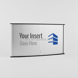 Özel oyma Modern ofis alüminyum işareti tutucu Metal malzeme masası adı plaka okul ve kapı kullanımı için - Product Image 4