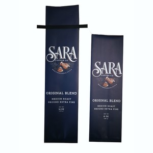 Guangdong Dongguan โรงงาน Made ราคาถูก Stand Up Coffee <span class=keywords><strong>Bean</strong></span> กระเป๋าที่มี Tin Tie และ Degassing วาล์ว - Product Image 1
