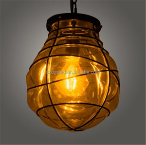 <span class=keywords><strong>Marruecos</strong></span> estilo bola redonda globo de cristal transparente lámpara colgante - Product Image 5
