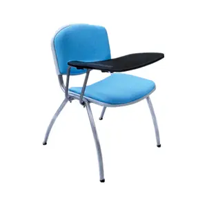 High Quality Clear Design Office Lecture Training Plastic Chair with Laptop Writing Table Attached in Office Chair