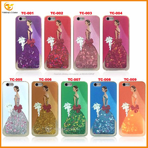 Vestido de novia star liquid glitter case para el iphone 6 s plus - Product Image 6
