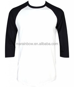 סין יצרן הזול רגיל עיצוב כותנה גברים של camo מקרית 3/4 שרוול קרוע בייסבול חולצת טי ג 'רזי חולצה סיטונאי - Product Image 6