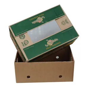 Luxury Corrugated Fruit Vegetable Paper Packaging Box with lid for apple Avocado banana mango box