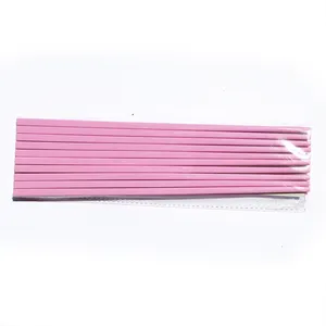 OEM Welcomed Clear Plastic Pink Chopsticks with Logo Printed