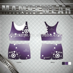 latest fashion design colored チアリー beading jersey - Product Image 1