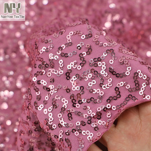 Squiggle paillette đàn hồi cao <span class=keywords><strong>Polyester</strong></span> Spandex <span class=keywords><strong>Jersey</strong></span> đan căng sequin vải cho khiêu vũ mặc trang phục quần áo - Product Image 2