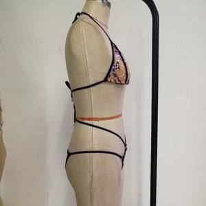 <span class=keywords><strong>Bikini</strong></span> Personalizzato da Donna con Push-up, <span class=keywords><strong>Taglie</strong></span> <span class=keywords><strong>Forti</strong></span>, con Aperture e Lacci sulla Schiena - Product Image 4