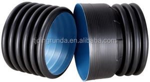 Tuyau de drainage en PE corrugé à double paroi HDPE de haute qualité 24'' Flexible Haute pression Tête ronde pour application d'eau - Product Image 4