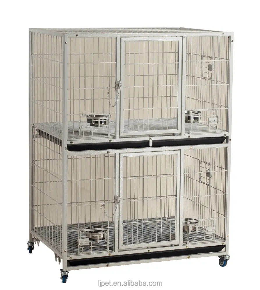 D192-series white Double dog cage manufacturers wholesale Large pet breeding cages