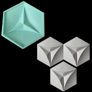 3D Trang Trí Gạch Xi Măng Tường Gạch Khuôn Silica Bê Tông Hội Đồng Quản Trị Tường Dán Silicone Khuôn Mẫu - Product Image 1