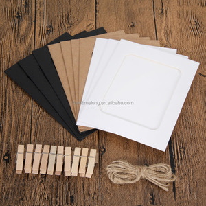 10pcs Cheap Combination Wall Photo <strong>Frame</strong> DIY Hanging Picture <strong>Album</strong> Party Wedding Decoration Paper Photo <strong>Frame</strong> With Rope Clips - Product Image 5