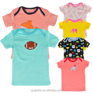 Ropa de bebé al por mayor mamelucos 5 Pack <span class=keywords><strong>manga</strong></span> corta encantadora del bebé t-shirt 3.2 - Product Image 1