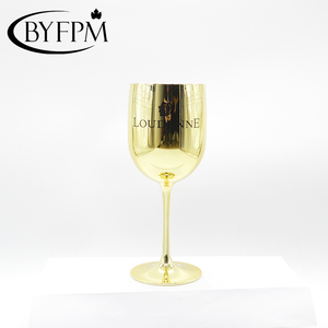 Or Placage Flûtes à Champagne En Plastique Verre de Vin pour <span class=keywords><strong>Moet</strong></span> <span class=keywords><strong>Chandon</strong></span> Champagne Échantillon Gratuit Disponible - Product Image 5