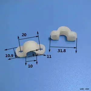 Longsan – pinces à câble plates en plastique et nylon blanc, serre-câble pour la fixation des câbles