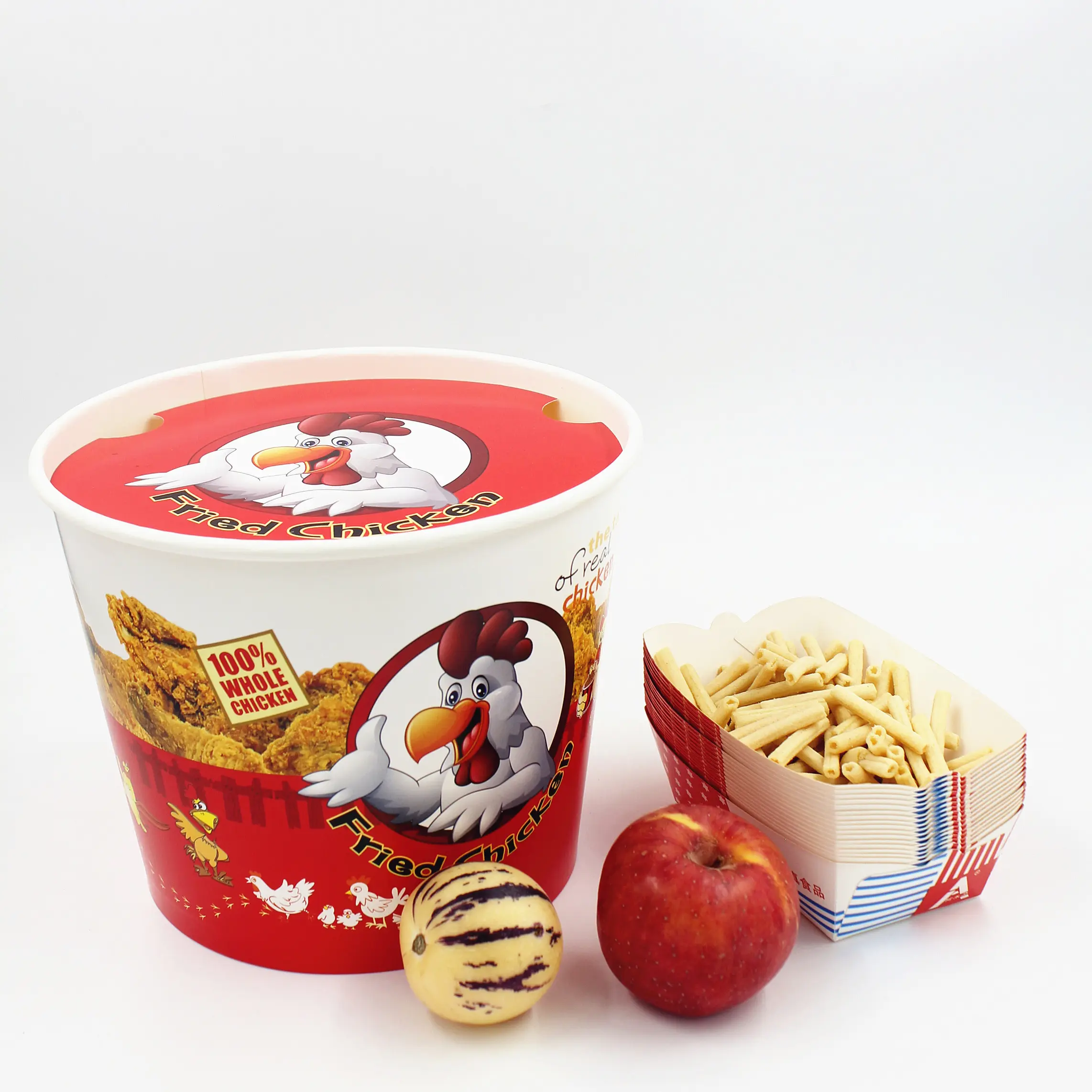 150oz disposable paper buckets for food fried chicken bucket