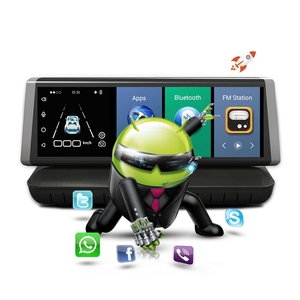 8 "cảm ứng 4 gam Android Wifi GPS Full HD 1080P máy ảnh xe ống kính kép Dash máy ảnh Rom 16GB ADAS Xe DVR máy ảnh - Product Image 2