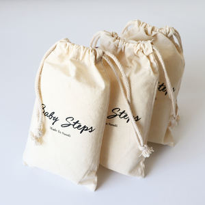 6 OZ Küçük Organik Pamuk ipli çanta ile Özel Baskı Logosu - Product Image 6