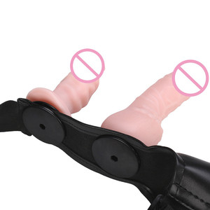 Doble consolador strapon arnés Correa en dildo <span class=keywords><strong>lesbianas</strong></span> parejas Dick sexo producto - Product Image 3